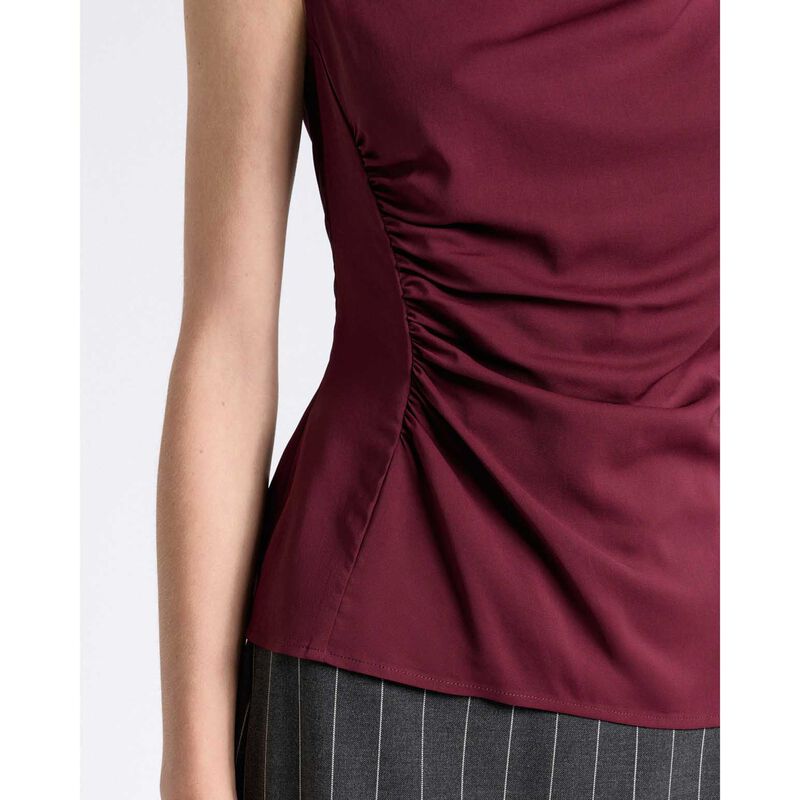 Cue Stretch Viscose Gathered Top image number 2